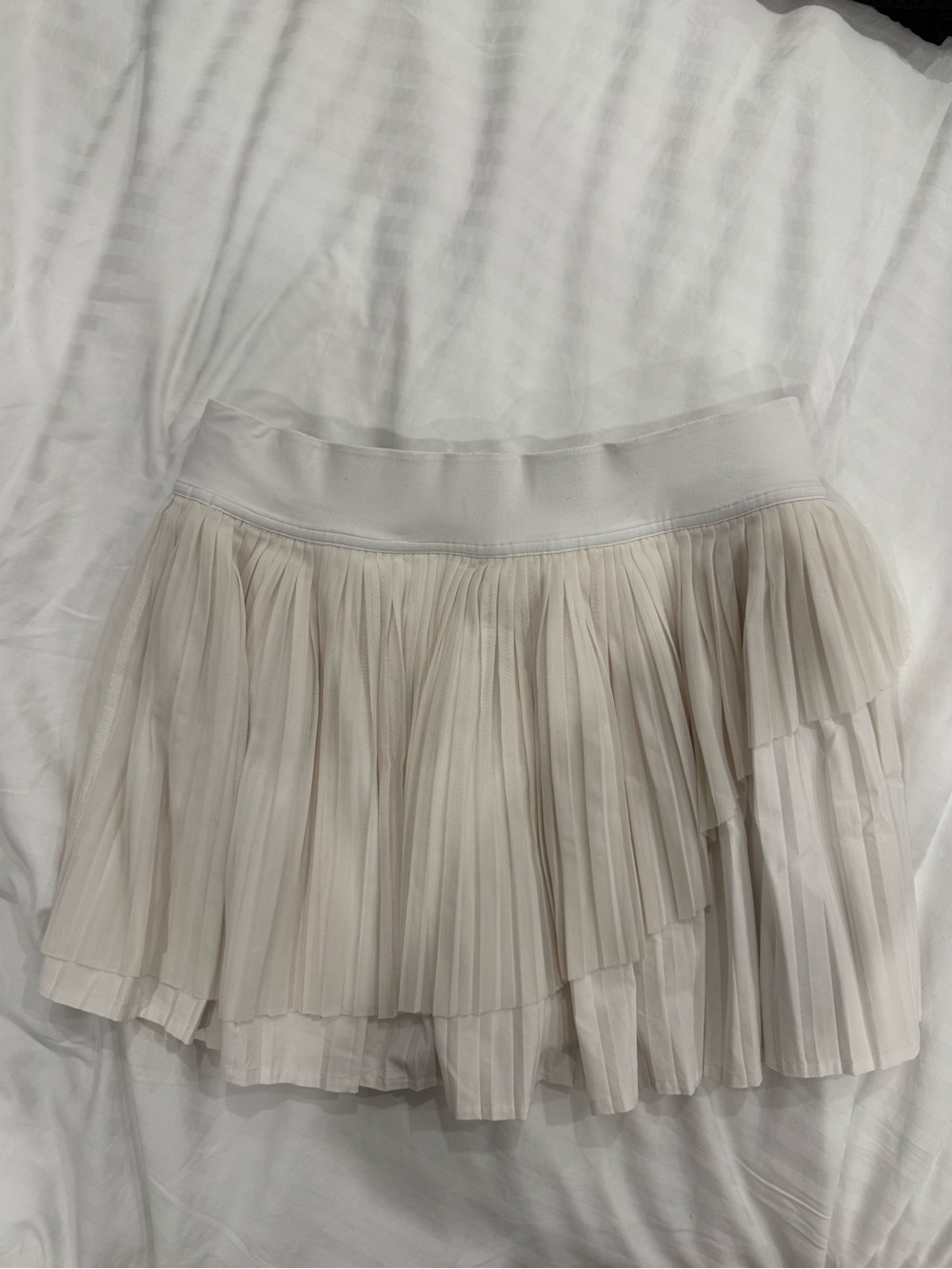 lululemon athletica Cream Pleated Skater Mini Skort